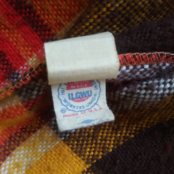 Vintage fringe plaid jacket Size L - Picture 8 of 9